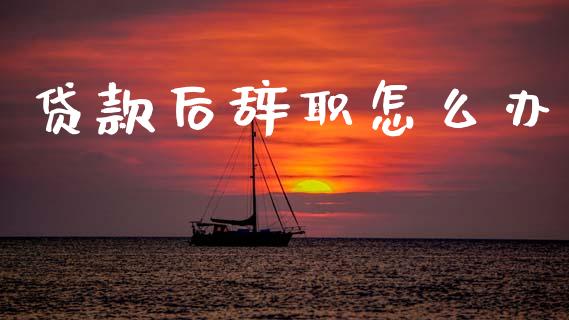 贷款后辞职怎么办_https://cj002.lansai.wang_理财问答_第1张