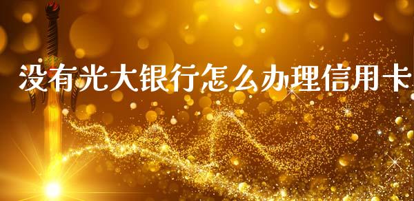 没有光大银行怎么办理信用卡_https://cj002.lansai.wang_金融问答_第1张