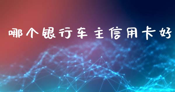 哪个银行车主信用卡好_https://cj002.lansai.wang_理财问答_第1张