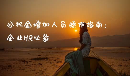 公积金增加人员操作指南：企业HR必备_https://cj002.lansai.wang_会计问答_第1张