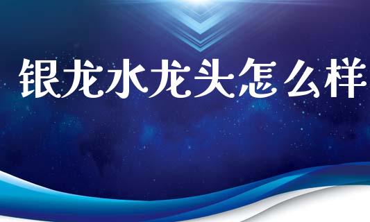 银龙水龙头怎么样_https://cj002.lansai.wang_财经问答_第1张