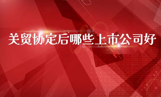 关贸协定后哪些上市公司好_https://cj002.lansai.wang_期货问答_第1张