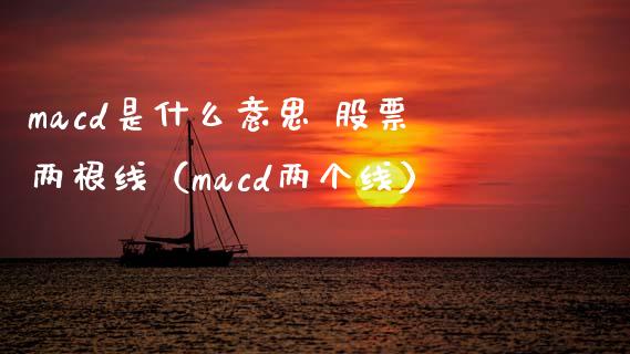 macd是什么意思 股票两根线(macd两个线)_期货问答_第1张_财经百问网 macd是什么意思 股票两根线(macd两个线)_https://cj002.lansai.wang_期货问答_第1张