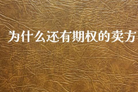 为什么还有期权的卖方_https://cj002.lansai.wang_财经百问_第1张
