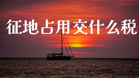 征地占用交什么税_https://cj002.lansai.wang_会计问答_第1张