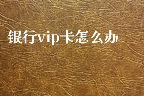 银行vip卡怎么办_https://cj002.lansai.wang_金融问答_第1张