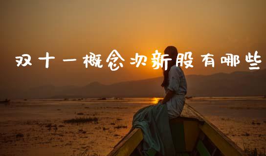 双十一概念次新股有哪些_https://cj002.lansai.wang_财经百问_第1张