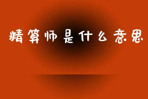 精算师是什么意思_https://cj002.lansai.wang_会计问答_第1张