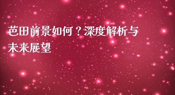芭田前景如何？深度解析与未来展望_https://cj002.lansai.wang_财经问答_第1张