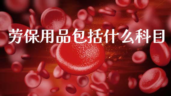劳保用品包括什么科目_https://cj002.lansai.wang_会计问答_第1张