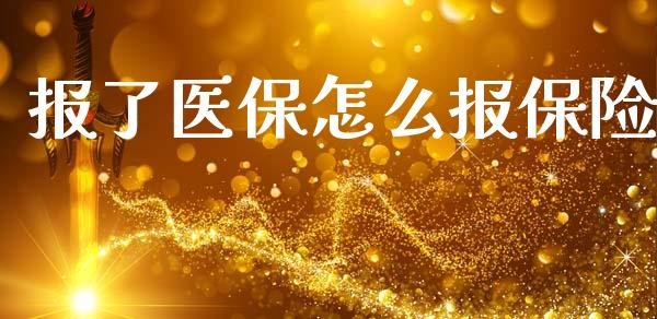 报了医保怎么报保险_https://cj002.lansai.wang_保险问答_第1张