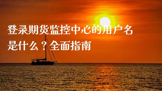 登录期货监控中心的用户名是什么？全面指南_https://cj002.lansai.wang_会计问答_第1张
