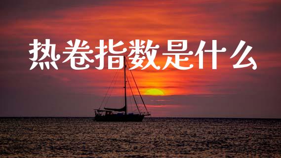 热卷指数是什么_https://cj002.lansai.wang_保险问答_第1张
