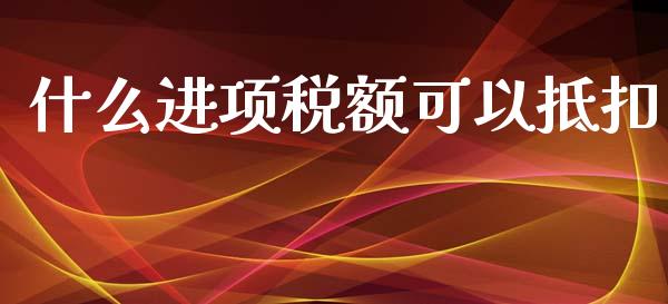 什么进项税额可以抵扣_https://cj002.lansai.wang_会计问答_第1张