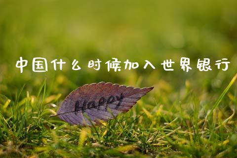 中国什么时候加入世界银行_https://cj002.lansai.wang_理财问答_第1张