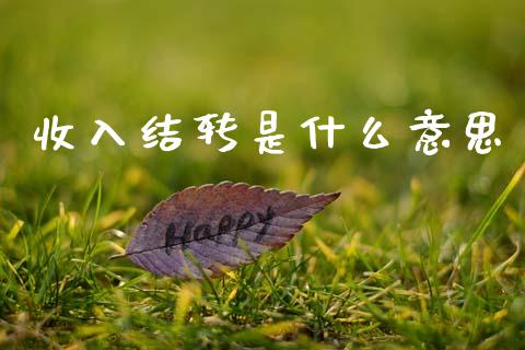 收入结转是什么意思_https://cj002.lansai.wang_会计问答_第1张