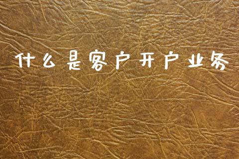 什么是客户开户业务_财经百问_第1张_财经百问网 什么是客户开户业务_https://cj002.lansai.wang_财经百问_第1张
