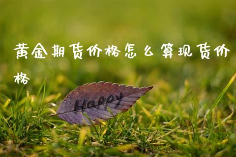 黄金期货价格怎么算现货价格_https://cj002.lansai.wang_财经百问_第1张