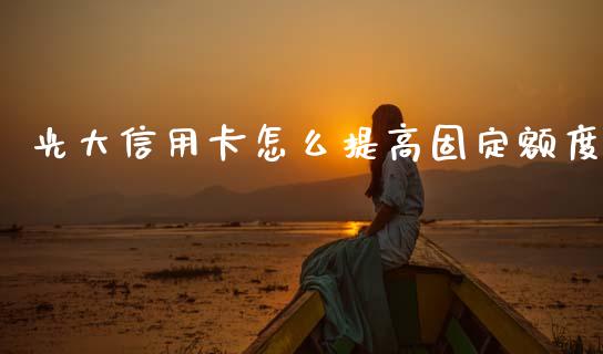 光大信用卡怎么提高固定额度_https://cj002.lansai.wang_金融问答_第1张