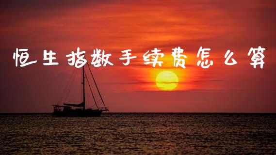 恒生指数手续费怎么算_https://cj002.lansai.wang_期货问答_第1张
