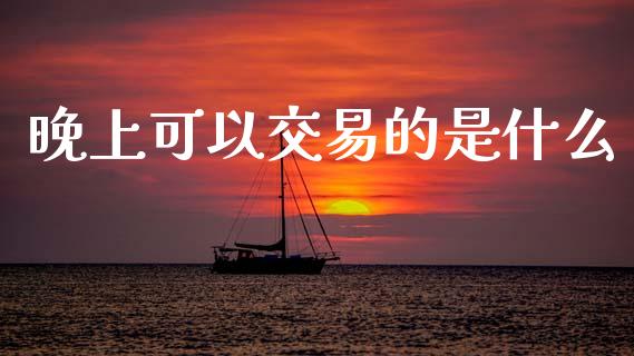 晚上可以交易的是什么_https://cj002.lansai.wang_期货问答_第1张