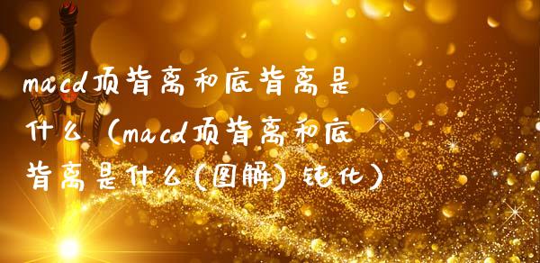 macd顶背离和底背离是什么（macd顶背离和底背离是什么(图解) 钝化）_https://cj002.lansai.wang_会计问答_第1张