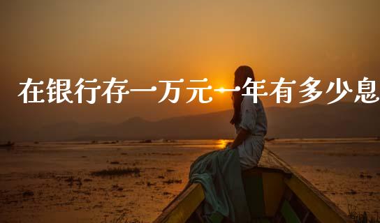 在银行存一万元一年有多少息_https://cj002.lansai.wang_财经百问_第1张
