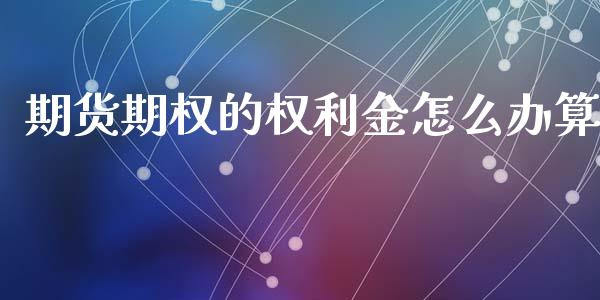 期货期权的权利金怎么办算_https://cj002.lansai.wang_理财问答_第1张