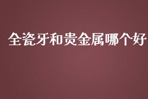 全瓷牙和贵金属哪个好_https://cj002.lansai.wang_股市问答_第1张
