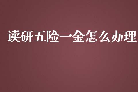 读研五险一金怎么办理_https://cj002.lansai.wang_保险问答_第1张