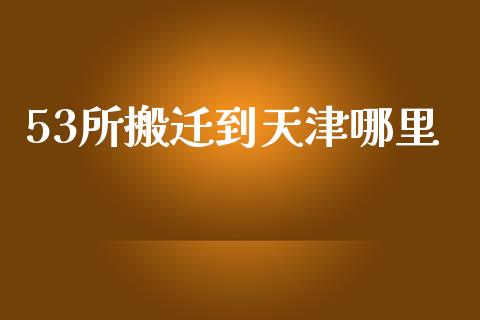 53所搬迁到天津哪里_https://cj002.lansai.wang_会计问答_第1张