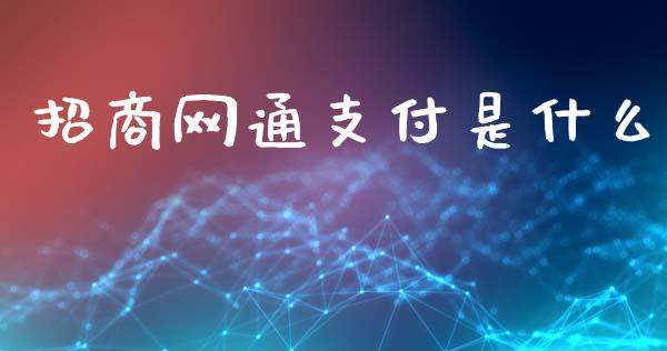 招商网通支付是什么_https://cj002.lansai.wang_金融问答_第1张
