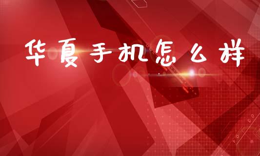 华夏手机怎么样_https://cj002.lansai.wang_金融问答_第1张