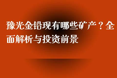 豫光金铅现有哪些矿产？全面解析与投资前景_https://cj002.lansai.wang_会计问答_第1张