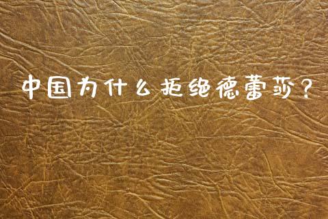 中国为什么拒绝德蕾莎？_https://cj002.lansai.wang_金融问答_第1张