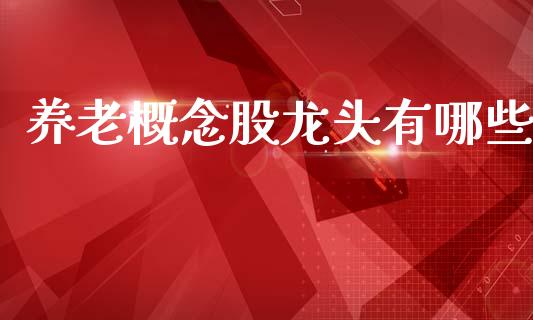 养老概念股龙头有哪些_https://cj002.lansai.wang_金融问答_第1张