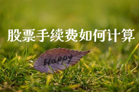股票手续费如何计算_https://cj002.lansai.wang_理财问答_第1张