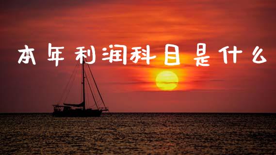 本年利润科目是什么_https://cj002.lansai.wang_会计问答_第1张