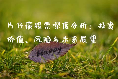 片仔癀股票深度分析：投资价值、风险与未来展望_https://cj002.lansai.wang_理财问答_第1张