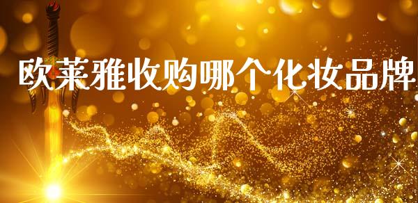 欧莱雅收购哪个化妆品牌_https://cj002.lansai.wang_财经百问_第1张