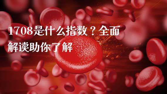 1708是什么指数？全面解读助你了解_https://cj002.lansai.wang_保险问答_第1张