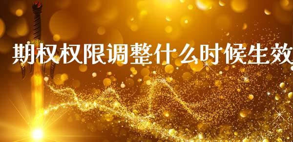 期权权限调整什么时候生效_https://cj002.lansai.wang_期货问答_第1张