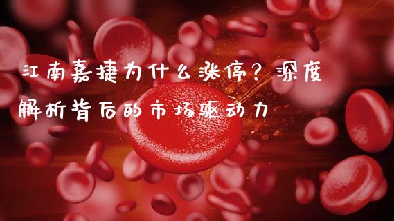 江南嘉捷为什么涨停？深度解析背后的市场驱动力_https://cj002.lansai.wang_会计问答_第1张