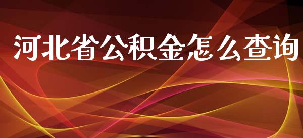 河北省公积金怎么查询_https://cj002.lansai.wang_保险问答_第1张