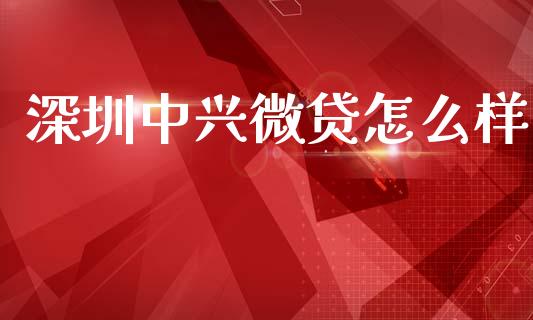 深圳中兴微贷怎么样_https://cj002.lansai.wang_理财问答_第1张