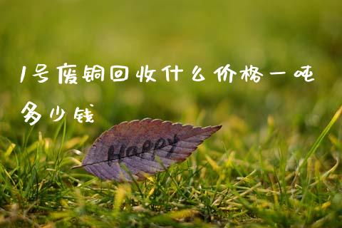 1号废铜回收什么价格一吨多少钱_https://cj002.lansai.wang_财经百问_第1张