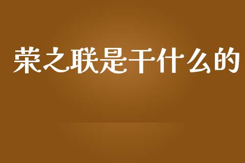 荣之联是干什么的_https://cj002.lansai.wang_期货问答_第1张