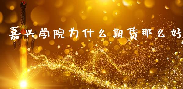 嘉兴学院为什么期货那么好_https://cj002.lansai.wang_理财问答_第1张