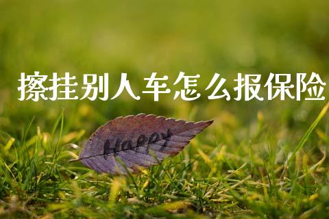 擦挂别人车怎么报保险_https://cj002.lansai.wang_保险问答_第1张