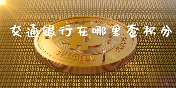 交通银行在哪里查积分_https://cj002.lansai.wang_股市问答_第1张
